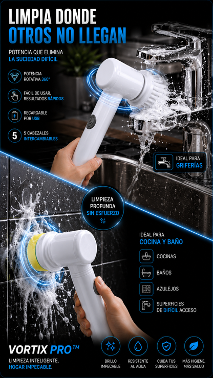 Vortix Pro™-Cepillo Eléctrico Inteligente 5 en 1